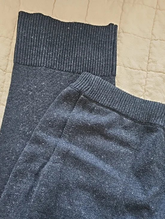 Free People Beach Solar Knit Sweater Set Navy Blue Small - Picture 5 of 9